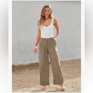 LILLUSORY Wide Leg Dress Pants Women's High Waisted Dressy Trousers MWT